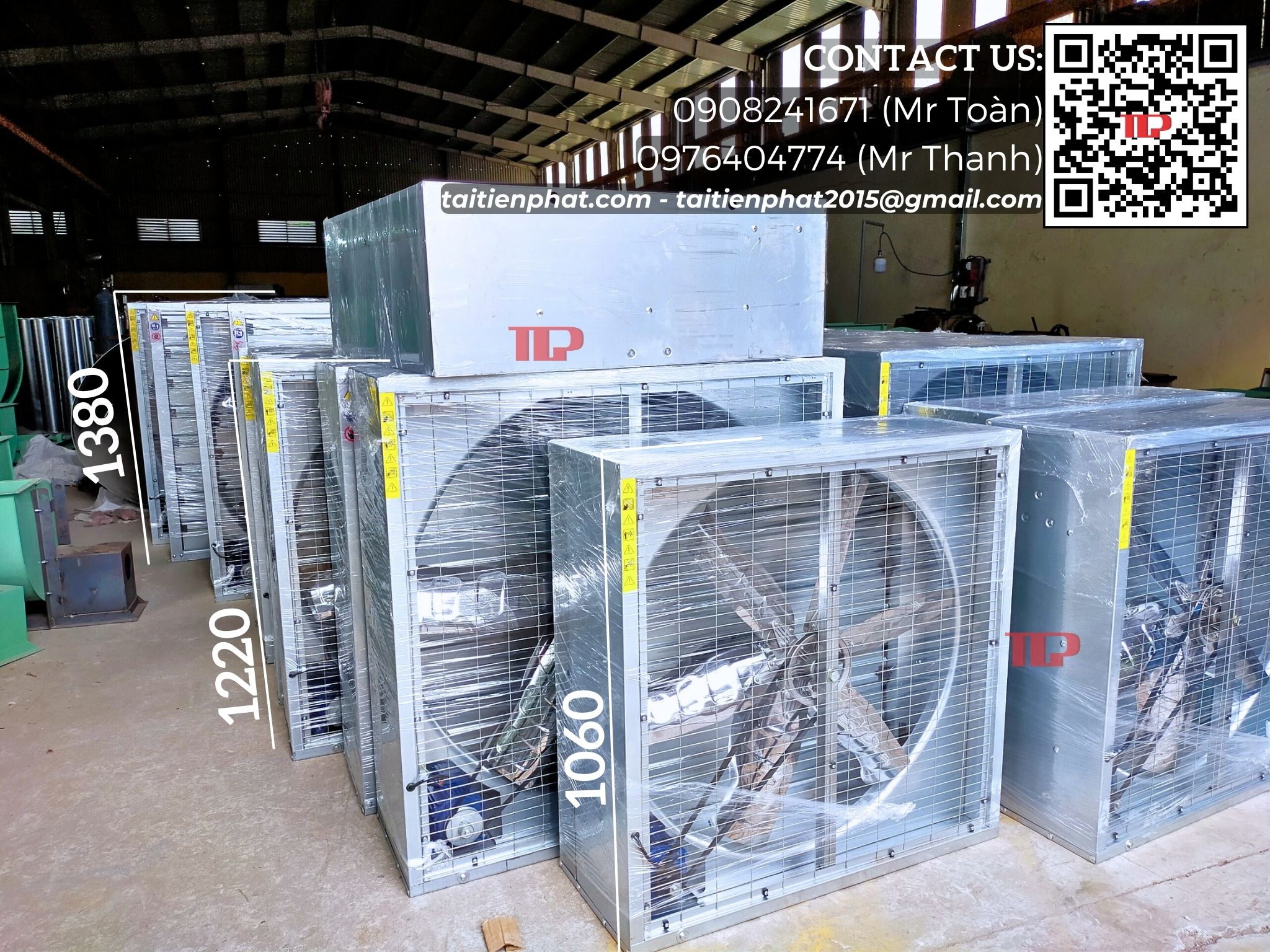 Quạt thông gió TTP 1380x1380x400mm